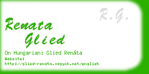 renata glied business card